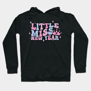 Little miss new year pastel retro wavy Hoodie